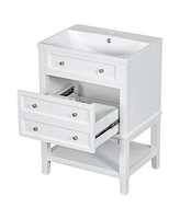 Slickblue 24" Bathroom Vanity with Sink for Compact and Stylish Bathroom Solutions