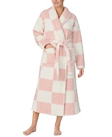 Sanctuary Women's Belted Checkered Fleece Robe