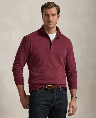 Polo Ralph Lauren Men's Big & Tall Luxury Jersey Quarter-Zip Pullover