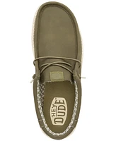 Hey Dude Men's Wally Classic Slip-On Casual Moccasin Sneakers from Finish Line