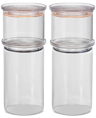 Modern Chef 8-Piece Glass Storage Canister Set