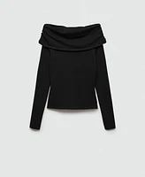 Mango Women's Off Shoulders Sweater