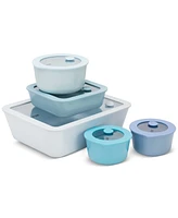 Modern Chef 10-Piece Glass Food Storage Set With Ceramic Coating