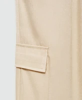 Mango Women's Pockets Detail Straight Cargo Pants