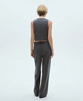 Mango Women's Pinstripe Suit Pants
