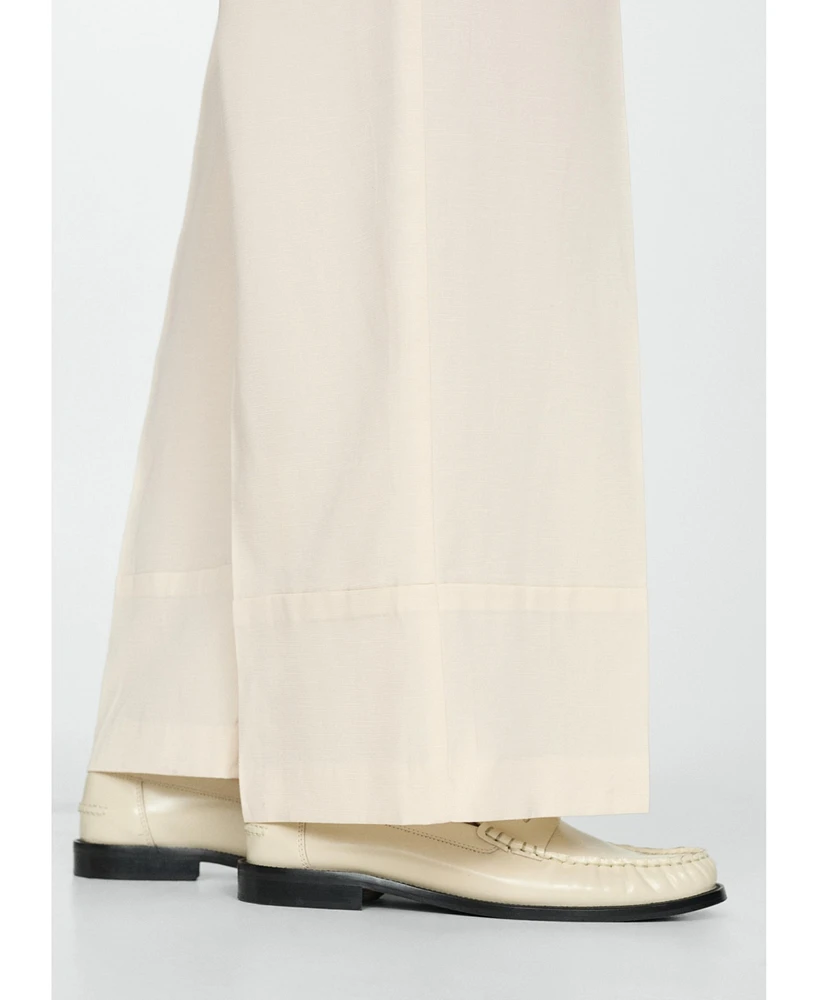 Mango Women's Straight Lyocell Pants