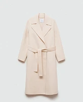 Mango Women's Belt Handmade Coat