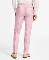 Michael Kors Men's Classic Fit Pink Suit Pants