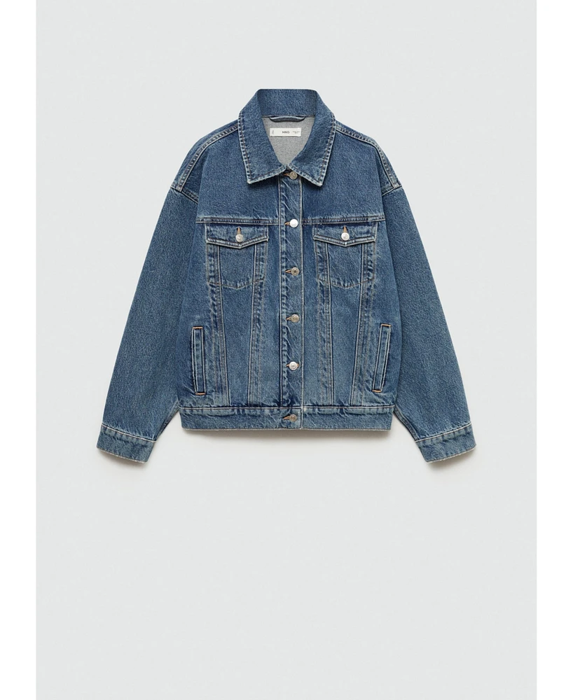 Mango Women's Star Denim Jacket