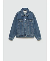 Mango Women's Star Denim Jacket