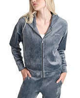 Dkny Sport Women's Rhinestone Embellished Hoodie