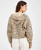 Grayson Threads, The Label Juniors' Leopard Zip Hoodie