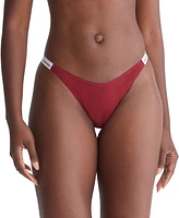 Calvin Klein Women's Modern Logo Dipped String Thong Underwear QD5157