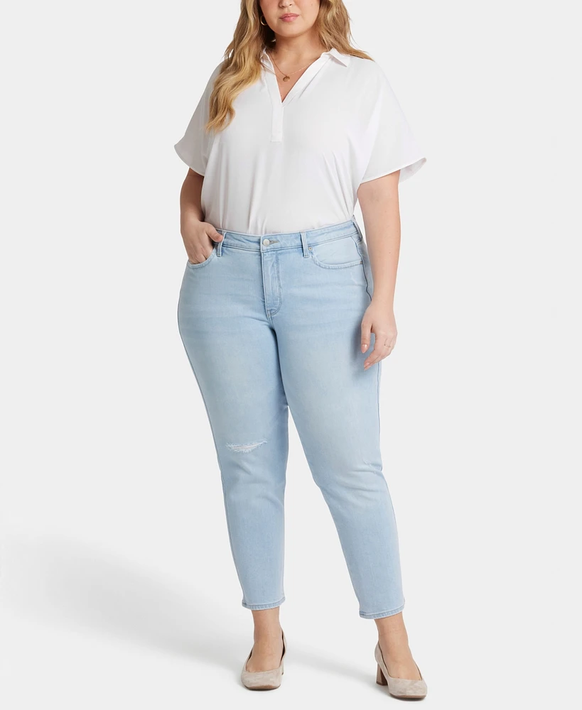 Nydj Plus Stella Tapered Ankle Jeans