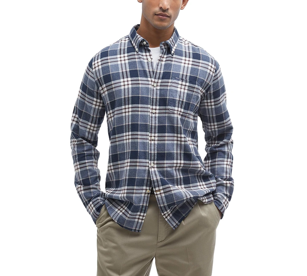 Barbour Men's Fallbay Tailored-Fit Check Button-Down Shirt