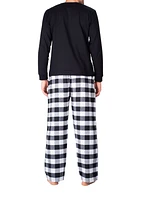 Sleephero Men's Crew Neck Fleece Pajama Set