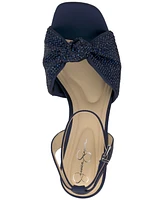 Jessica Simpson Women's Ohela Beaded Knot Ankle-Strap Dress Sandals