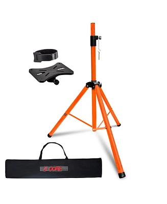 5 Core Speaker Stand Tripod Tall Adjustable 72 Inch Dj Pole Mount Studio Monitor Stands - Orange