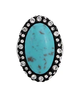 Robert Lee Morris Soho Turquoise Cabochon Cocktail Ring