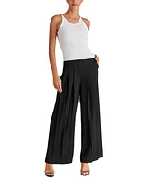 Steve Madden Women's Angelica Pleated Wide-Leg Pants