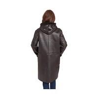 Frye Women's Mariah Reversible Faux Shearling Coat