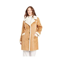 Frye Women's Stacy Faux Shearling Coat