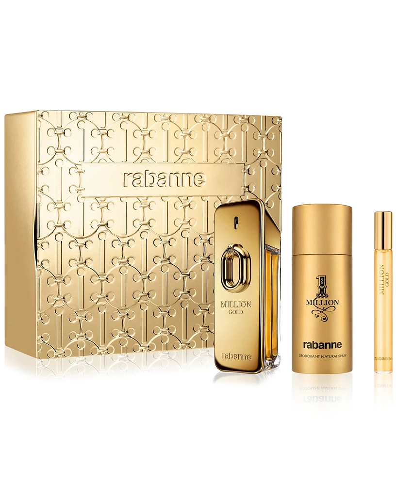 Rabanne Men's 3-Pc. Million Gold Eau de Parfum Intense Gift Set