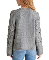 Steve Madden Women's Sonora Oversized Open-Stitch Sweater