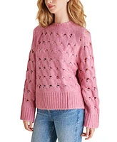 Steve Madden Women's Sonora Oversized Open-Stitch Sweater