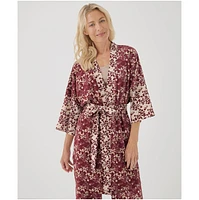 Pact Women's Organic Cotton Staycation Short Robe