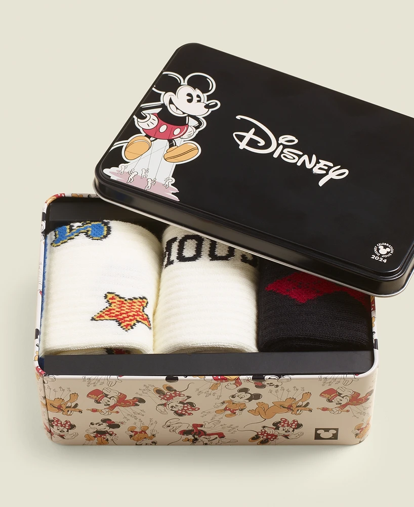 Disney | Macy's Big Kids Mickey & Friends Varsity Socks 3-Pack Gift Set, Created for