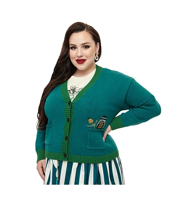 Unique Vintage Plus Drop Shoulder Cardigan