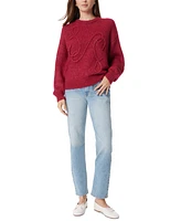 Sam Edelman Women's Khloe Crewneck Boxy Pullover Sweater