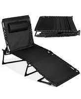 Best Choice Products Patio Chaise Lounge Chair, Outdoor Portable Adjustable Pool Recliner w/ Pillow