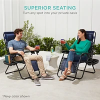 Best Choice Products Set of 2 Zero Gravity Lounge Chair Recliners for Patio