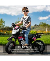 Best Choice Products 6V Kids Electric Battery Powered Ride On Motorcycle w/ Training Wheels, Lights, Music