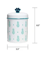 Amici Pet Pineapple Metal Canister