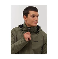 Bench Dna Men's Hawn Double-Faced Ripstop Hooded Jacket