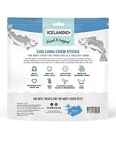 Icelandic+ Cod Skin Hand Wrapped Dog Chew Stick: Long 10" - 12 pk