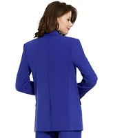 Mac Duggal Women's Classic Tailored Crepe Blazer Jacket