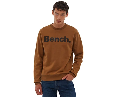 Bench Dna Men's Tipster Perforated Logo Crew Neck Sweatshirt