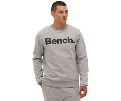 Bench Dna Men's Tipster Perforated Logo Crew Neck Sweatshirt