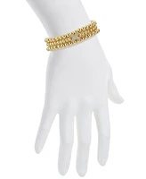 Unwritten Cubic Zirconia Bubble Initial Stretch Bracelet Set