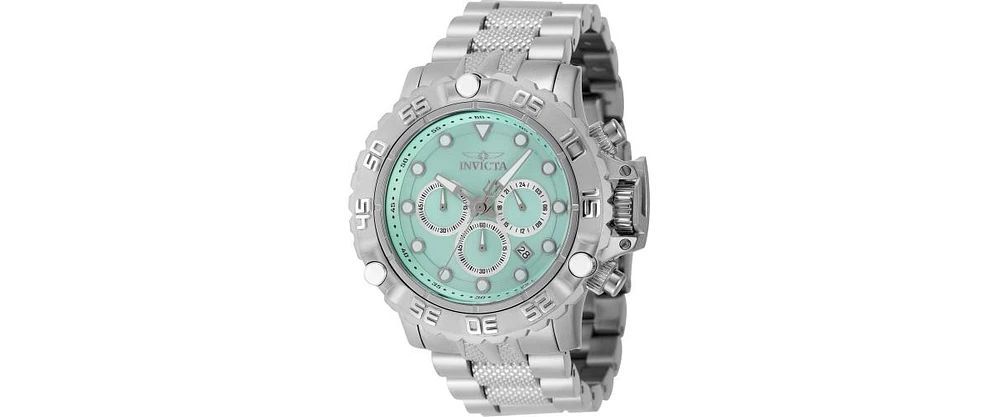 Invicta Men's 47181 Subaqua Quartz Chronograph Turquoise, Silver Dial Watch