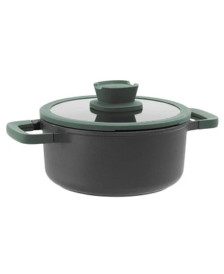 BergHOFF Forest Nonstick Cast Aluminum Stockpot 10", 4.6qt. With Glass Lid