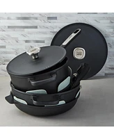 BergHOFF Leo Phantom 4pc Nonstick Ceramic Stockpot Set, Recycled