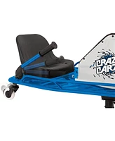 Razor High Torque Motorized Drifting Crazy Cart with Drift Bar for Adults, Blue