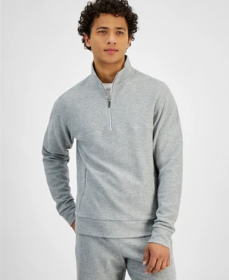 Michael Kors Men's Modern-Fit 1/4-Zip Terry Sweatshirt