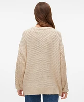 Vero Moda Women's Svea Cable-Knit Long-Sleeve Sweater