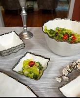 Certified International Regency Deep Metallic-Trim Porcelain Bowl